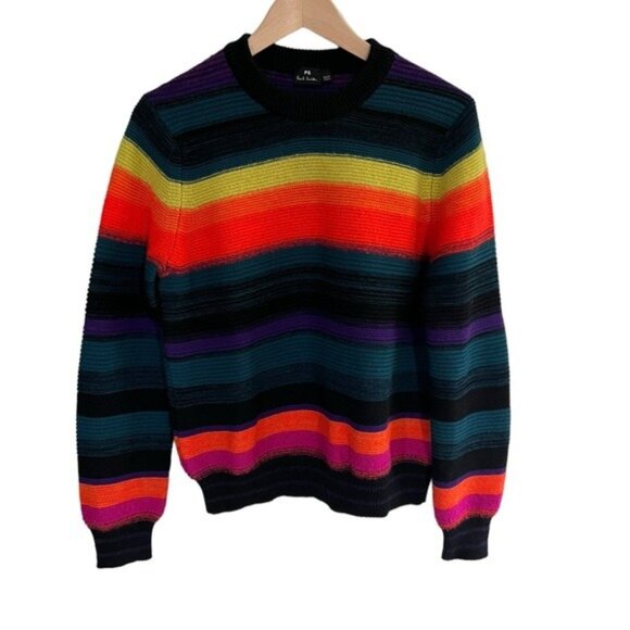 PS Paul Smith Wool Blend Stripe Sweater - Picture 1 of 9